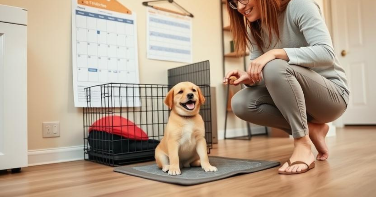 how to house train a dog